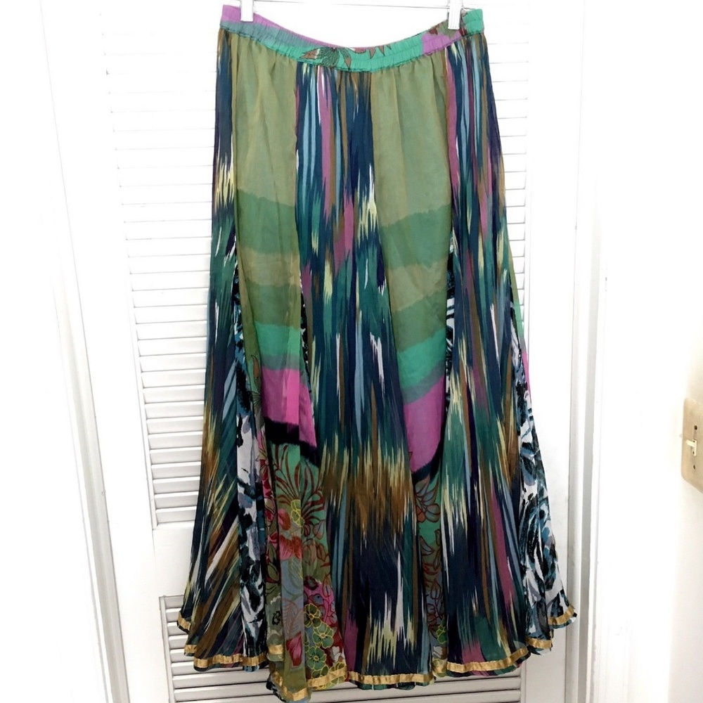 Soft Surroundings Layered Maxi Skirt